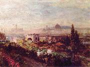Oswald achenbach View over Florence Germany oil painting artist